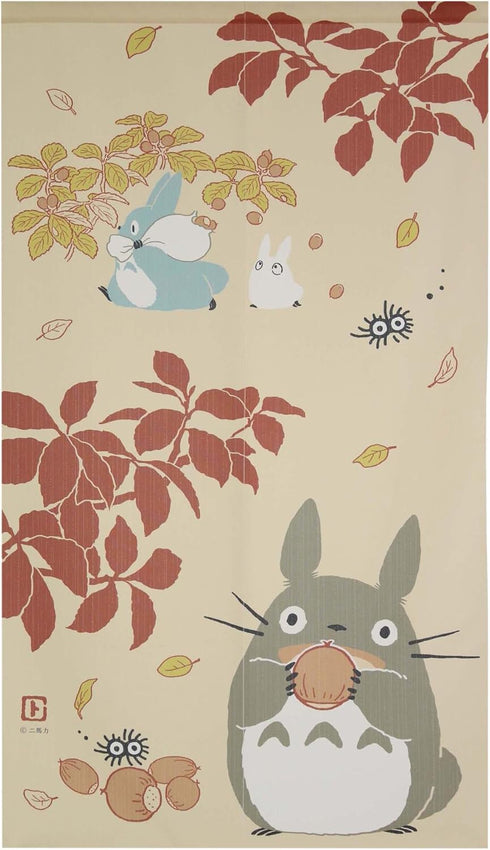 Japanese Noren Curtain Tapestry Totoro Forest Size: 85 × 150cm 10-318...