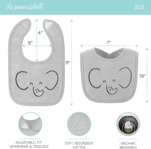 The Peanutshell Baby Bibs for Boys or Girls, Terry Cloth, Feeding, Drooling, Teething Essentials for Newborn, Infant, Toddler Babies, Gender Neutr...