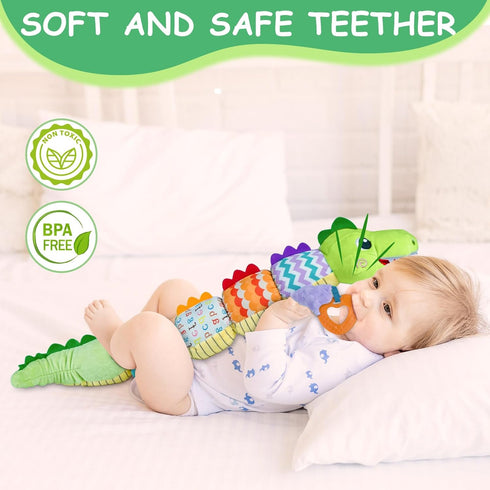 Baby Boy Toys for 0 3 6 9 12 Months, Soft Tummy Time Toy with Multi Textures,Rattle,Crinkle,Newborn Baby Stuffed Animal Toy, Baby Gift,Caterpillar...