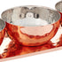 Godinger Hammered Tray with 3 Bowls, Copper...