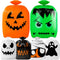 6 Pcs Halloween Pumpkin Leaf Bags, Halloween Pumpkin Trash Bags with Twist Tie, Fall Yard Trash Bags Yard Waste Bags Halloween Goodie Bags for Hal...