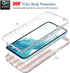 Phone Case for Galaxy A54 5G Case, Samsung A54 5G SM-A546U Case with Tempered-Glass Screen Protector, Cute Clear Flag Pattern Full Body Protective...