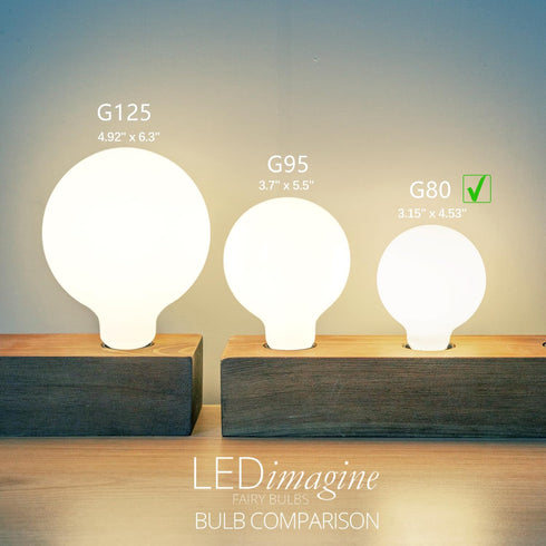 6 Pack G25/G80 Globe LED Bulb, Natural White 4000K Dimmable LED Globe Bulb, 5W Equivalent 40W LED Globe Light Bulbs, CRI 90+, Milky Glass, LED Bul...