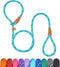 5 FT Slip Lead Dog Leash, Heavy Duty Rope Leash for Small Medium Large Dogs, No Pull Training Lead with Reflective Thread, Strong Comfortable Loop...