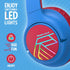PowerLocus Kids Wireless Headphones, Bluetooth Kids Headphones LED Lights Over Ear with 74/85/94dB Volume Limited, 45H Playtime,Built-in Mic, Two ...