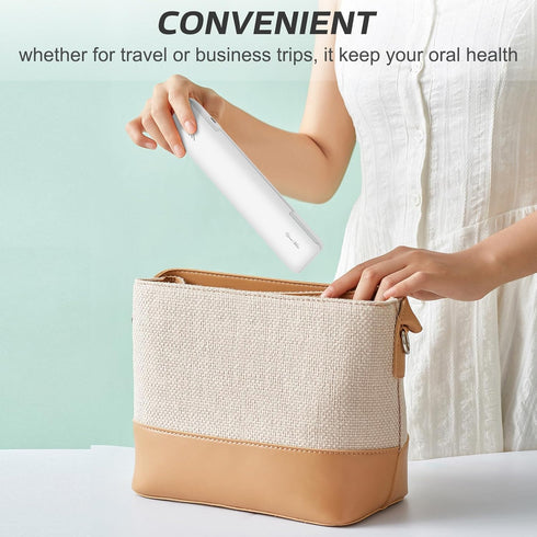 YourMate UVC Toothbrush Case Travel Toothbrush Covers Case for Houshold and Traveling Power by AA Battery or USB-C Cord White...