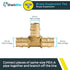 SharkBite 3/4 Inch Expansion Tee for PEX-A Pipe, Brass Plumbing Fittings for PEX-A Tubing, UAB370LFA...