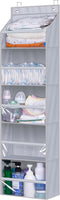 AOODA Over the Door Organizer, Large Capacity Closet Door Hanging Organizer, Clear Deep Pockets Baby Organizer Storage for Nursery, Bathroom, Bedr...