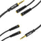 Audio Splitter 3.5mm (2 Pack),Headphone Splitter 3.5mm for 2 Headphones,4 Pole Trrs Braided 3.5 Mm Splitter One Male Two Female for Headset Pc Sma...