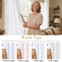 H.VERSAILTEX Elegant Natural Linen Semi Sheer Blended Energy Efficient Light Filtering Linen Textured Curtains/Nickel Grommet Window Treatments Pa...