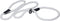 Dogs My Love Nylon Rope Slip Dog Lead Collar and Leash British Style 4ft Long (Large: 0.4" (10mm), White)...