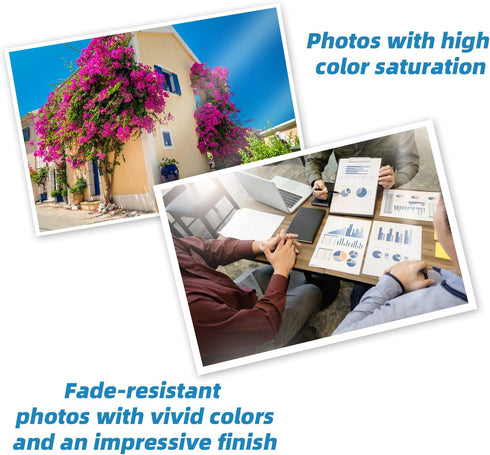 Uinkit 37lb Thin Flyer Paper Glossy 8.5x11 Inkjet 100 Sheets Single Side DIY Chip Bag 135gsm Photos Picture for Inkjet Printer with Dye Ink Printe...