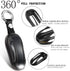 QBUC for Tesla Key Fob Cover with Keychain Compatible with Tesla Model X Keyless Protection Case Smart Remote Accessories (Black)...