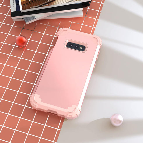 IDweel for Galaxy S10E Case with Tempered Glass Screen Protector, for Galaxy S10E, Hybrid 3 in 1 Shockproof Heavy Duty Protection Hard PC Cover So...