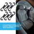 SUPVOX 200pcs Cushion s Double Hook Vehicle Seat Cover Hook Auto Cover Hooks Auto Seat Cover Hook Car Seat Cushions Automotive Accessories Plastic...