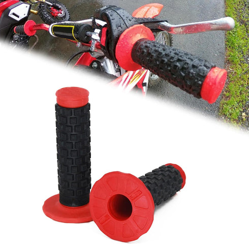 2pcs 7/8" Universal Motorcycle Hand Bar Grips Pillow Grip Anti-Slip Rubber Racing Grip for Dirt Bike Motocross CR80R/85R, CRF150R, CR125R/250R, CR...