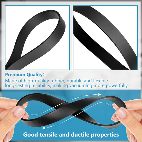 HASMX 2-Pack Replacement Vacuum Cleaner Belts #12675000002729 for Black & Decker Air Swivel Vacuum BDASV101, BDASV103, BDASV104, BDASL102 & Ultra,...