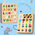 HONGDDY LED Busy Board, Wooden Sensory Toys for Toddler, Montessori Music Toy for Airplane, Travel Activity Educational Learning Toy, Busy Light S...