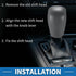 Automatic Gear Shifter Knob for Toyota Camry 2007-2014 Plastic Faux Leather Automotive Gearbox Stick Shifter Lever Knob Gray with Gray Stitches...