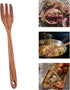 Cabilock Wooden Forks Long Handle Reusable Wooden Fork: Japanese Style Wood Salad Dinner Fork Handmade Kitchen Utensil Tableware Dinnerware for Ho...