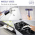 Detail Cleaning Brush Hard Bristle Crevice Cleaning Brush: Rotating Crevice Cleaning Brush, Bristled Crevice Cleaning Brush, Crevice Brush for Cle...
