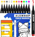 Chalk Markers - 12 Vibrant, Erasable, Fine Tip, Includes 3 Metallic Liquid Chalk Markers - Wet Erase Markers Fine Point - Chalk Board Pens for Acr...