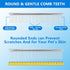 Stainless Steel Pet Dog & Cat Shedding Comb and Grooming Comb with Different Spaced Rounded Teeth,Wide Trimmer Comb. Silver...