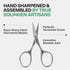 GERMANIKURE Professional Nail Cutter Scissors - FINOX Stainless Steel Nail Scissors - Curved for Nail Tips - Manicure Tools in Leather Case - Ethi...