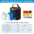 Breastmilk Cooler Bag with Ice Pack Fits 4 Baby Bottles Up to 9 Ounce, Baby Bottle Cooler Bag Suitable for Nursing Mom Daycare, Black...