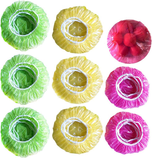 Bowl Covers Reusable Elastic Plastic Wrap for Food Storage Fresh Keeping Stretch Bags Bowl Covers for Bread Proofing Alternative to Foil for Famil...