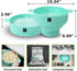 MMUGOOLER Original Microwave Popcorn Popper Silicone Popcorn Maker, Collapsible Bowl with Lid BPA Free and Dishwasher Safe, Quick & Easy(Blue)...