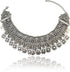 idealway Retro Boho Tribal Tassel Collar Bib Chain Chunky Pendant Statement Necklace Choker for Women...