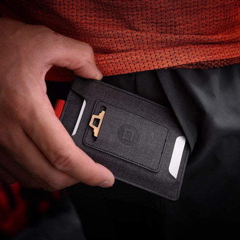 Dango Slim Minimalist Wallet for Men - RFID Blocking - Durable Dtex Water Resistant Material, Black...