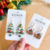 Keoker Christmas Polymer Clay Cutters, Polymer Clay Cutters for Earrings Christmas, 11 Shapes Christmas Clay Earrings Cutters, Winter Clay Cutters...