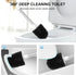 SetSail Toilet Brush and Holder, Automatic Bowl Brushes for Bathroom Ventilated Cleaner Scrubber Cleaning, White-pp...
