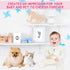 Outus 3 x 5 Inch Newborn Handprint and Footprint Paw Print Kit 4 Clean Touch Ink Pads 10 Imprint Cards Pet Inkless Hand and Feet Stamp for Dogs(Or...