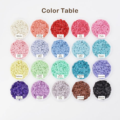 6mm / 0.24" Tiny Heart Shape Buttons, Micro Mini Buttons, in 20 Colors, Perfect for Doll Clothes (10PCS)...