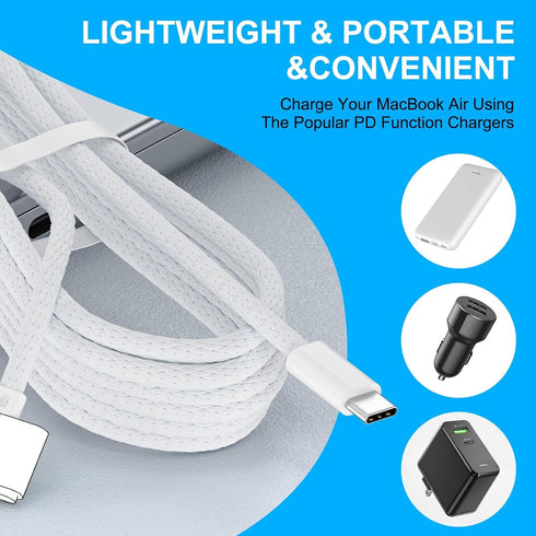 140W USB C to Magnetic 3 Charging Cable Cord Compatible with MacBook Air (M2, 2022) and MacBook Pro (14-inch, M2, 2023), Pro (16-inch, M2, 2023), ...