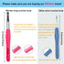 Mdoker Extra Long Crochet Hooks,Large Size L/11(8.0mm) Crochet Needles,Ergonomic Grip Soft Handles for Handmade DIY Crocheting,Perfect for Arthrit...