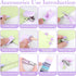 Mini Office Supplies, Purple School Supplies with Sticky Notes,Mini Stapler,Tape Dispenser,Hole Punch,Staple Remover,Staples,Clips,Scissor,Pen (Pu...