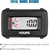 Runleader Digital Maintenance Hour Meter,AC/DC 5V to 277V for Garden Tractor Generator Scooter Club Car Forklift Leaf Trimmer etc.(1)...