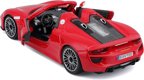 Bburago 1:24 Scale Porsche 918 Spyder Diecast Vehicle (Colors May Vary)...