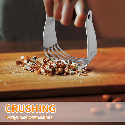 ALLTOP Stainless Steel Pastry Blender Cutter and Bench Scraper Set, Efficient Multipurpose Kitchen Baking Essential Tool with Comfortable Grip Han...