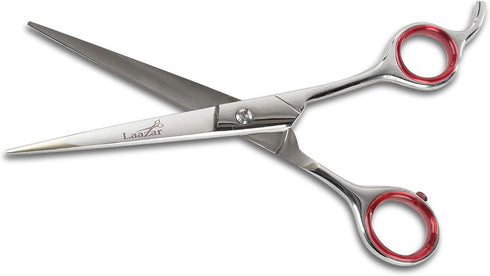 7.5” Straight Grooming Shears for Dogs and Cats with Storage Case| Sharp Pet Groomer Scissors | Premium Stainless Steel | Hair Grooming Tools and ...