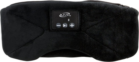 iLive Bluetooth Wireless Sleep Mask Headphones, Adjustable Headband, Carry Pouch Included, Black (IAHB31B)......