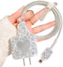 Glitter DIY Cable Protector Compatible for Apple iPhone Power Adapter with Mirror,Cute Bling Love Heart Design,Data Line USB Case Wire Cable Saver...