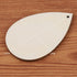 100 Pieces Unfinished Blank Wood Teardrop Earring Pendant for Christmas Tree Decoration, Jewelry Supplies and DIY Making, 1.4 x 2.2 inch...