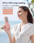 F-color Mini Handheld Fan Portable - Personal Fan Rechargeable Mini Fan USB Operated Cooling Fan Folding Power Bank Neck Travel Beach Summer Offic...