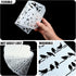 20 Pieces Reusable Border Stencils for Painting Cubist Leaf Stencil Template Geometric Leopard Camouflage Stencil for Wood DIY Craft Fabric Furnit...