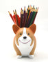 Creative Cute Desk Accessories Corgi Pen Pencil Holder with Phone Stand Pen Cup Office Decor Home Office School Desk Decor Corgi Gift for Women Me...